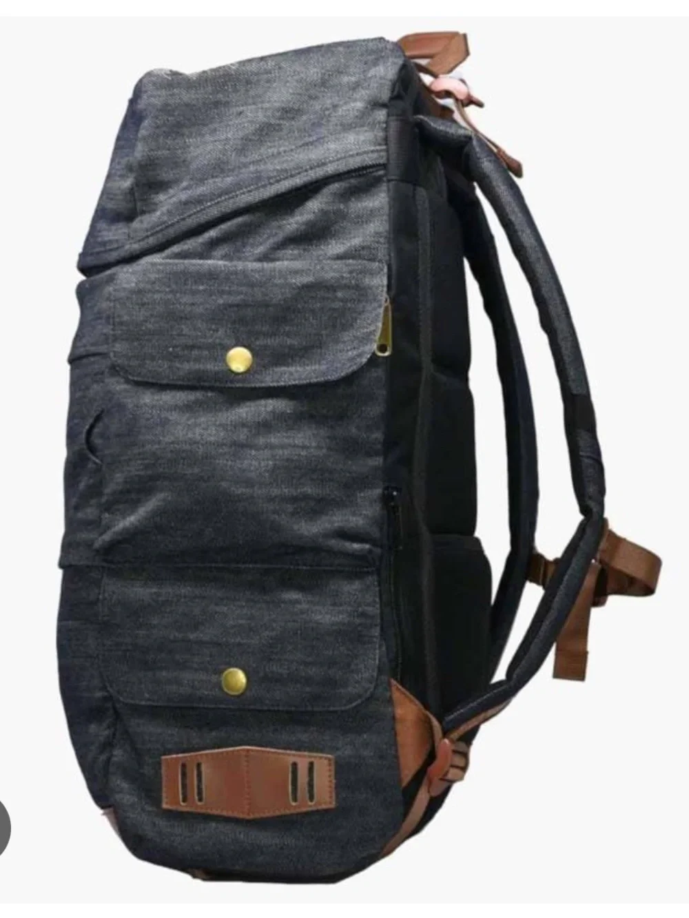 Like New Origaudio Denim Presidio Backpack